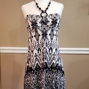 Bongo black and white sun dress